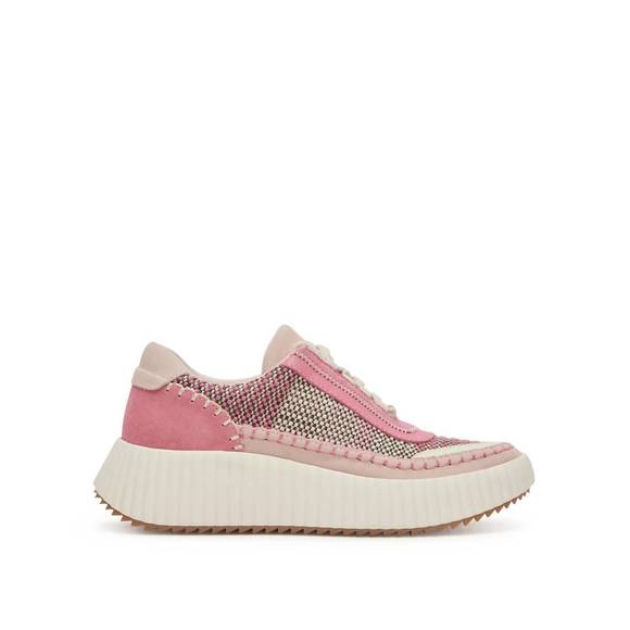 NEW DOLCE VITA women dolen platform sneakers in pink multi - Picture 2 of 8
